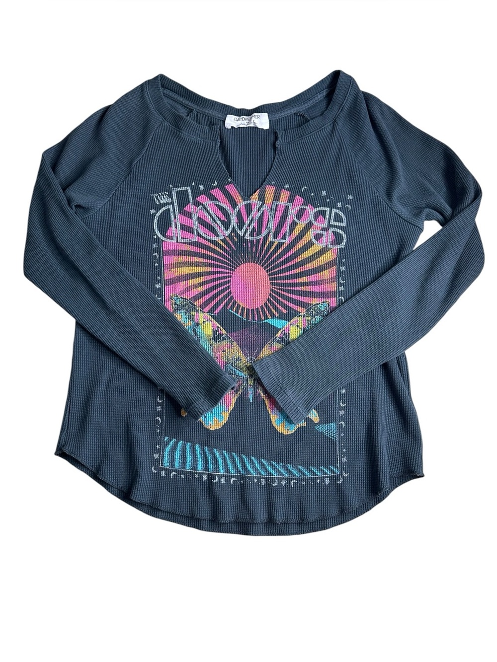 Daydreamer for Free People Doors Butterfly Poster Thermal Tee Long Sleeve. XS - Picture 5 of 8